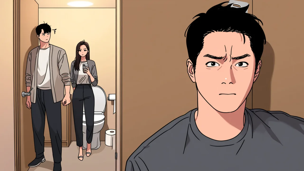 휴지를 지나치게 많이 쓰는 여친 대표 이미지