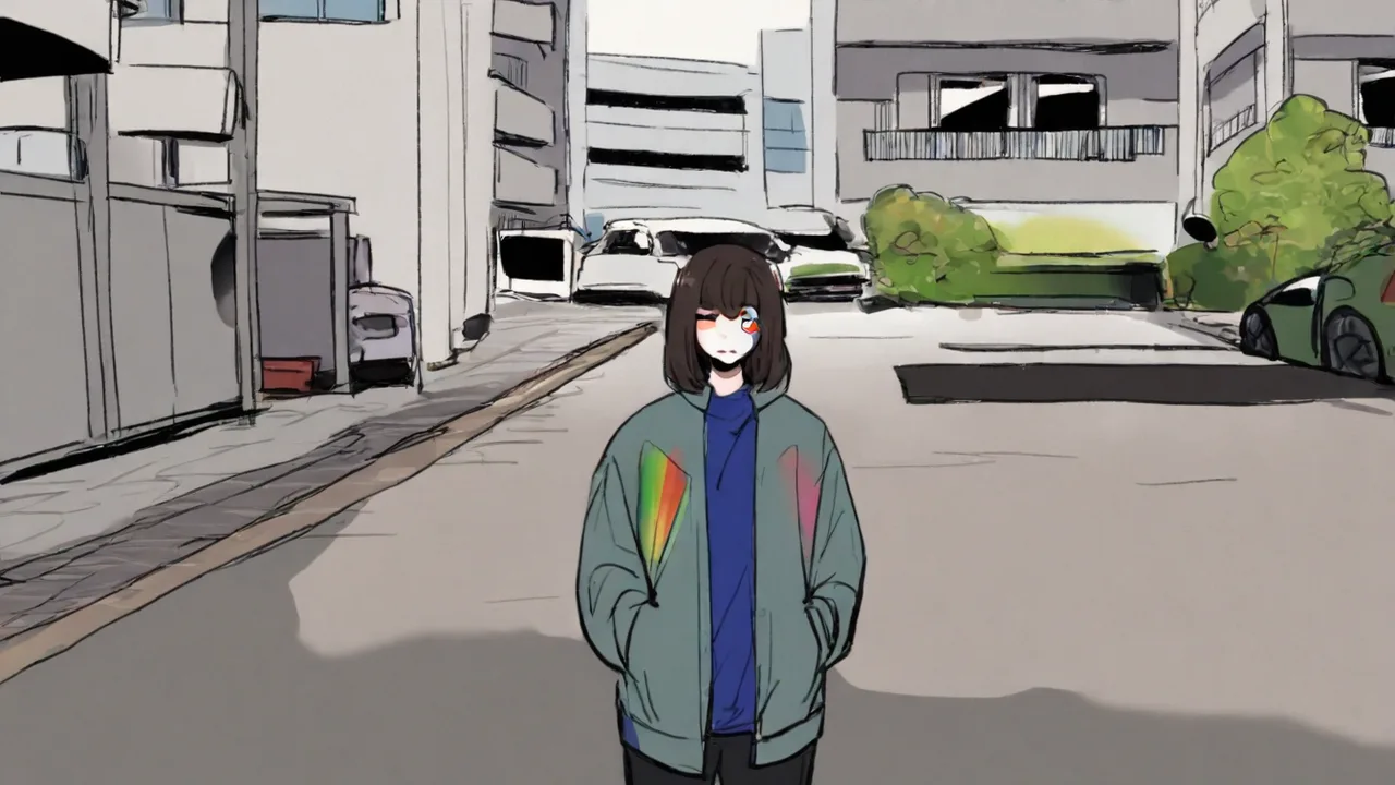 후진 주차 차량을 노린 무지개 범퍼 스티커 대표 이미지